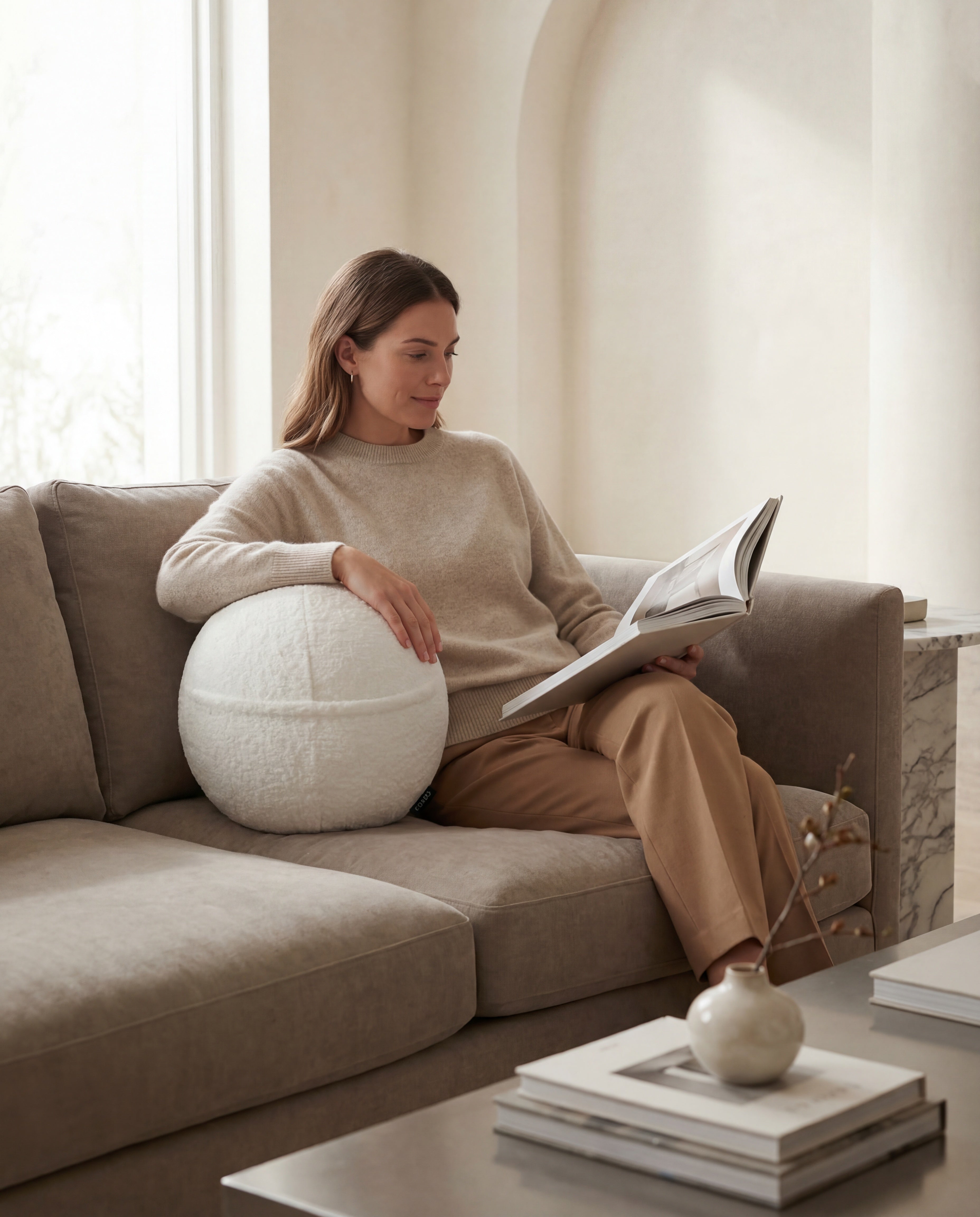 Orb used as ergonomic support