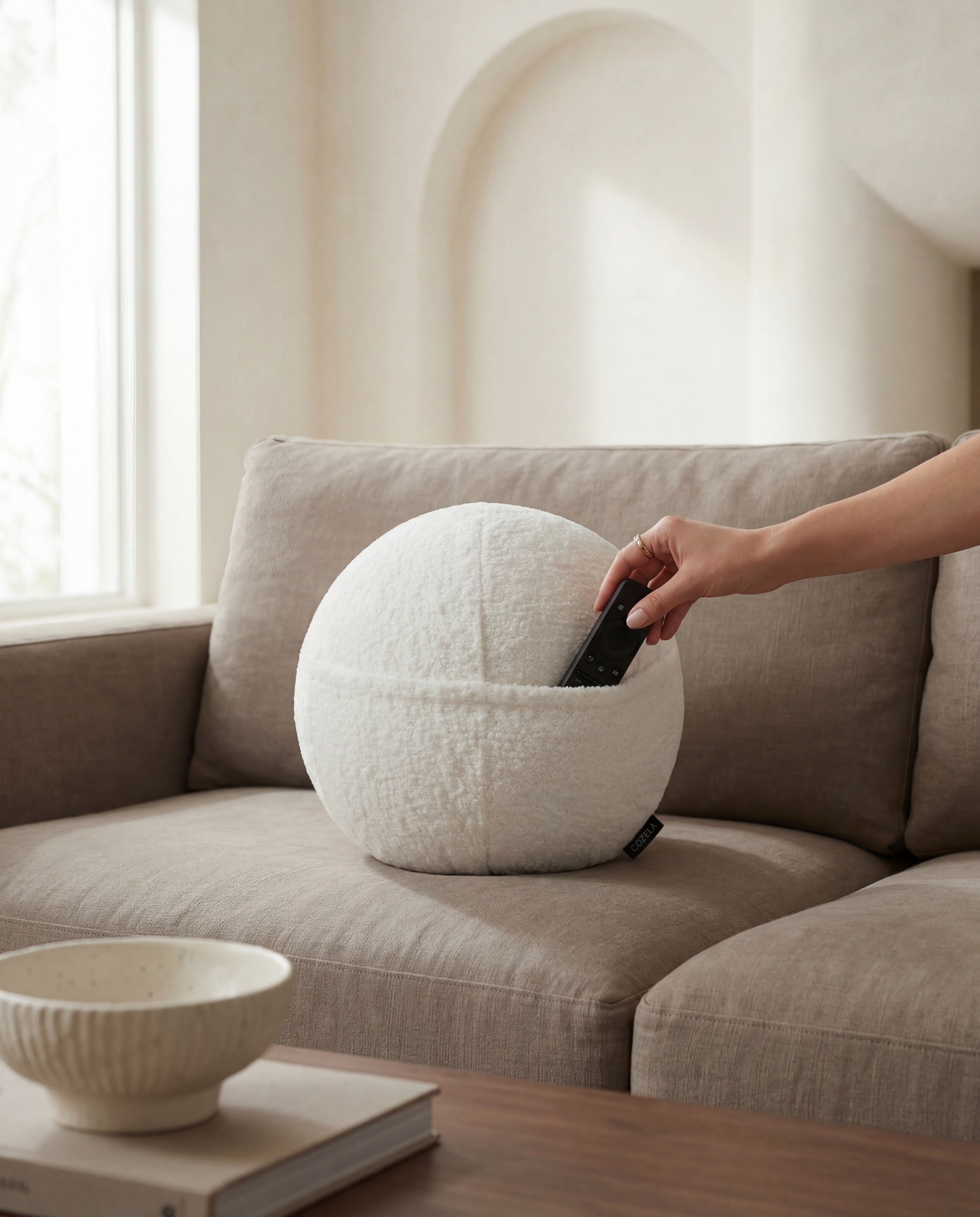 Orb styled with hidden remote control