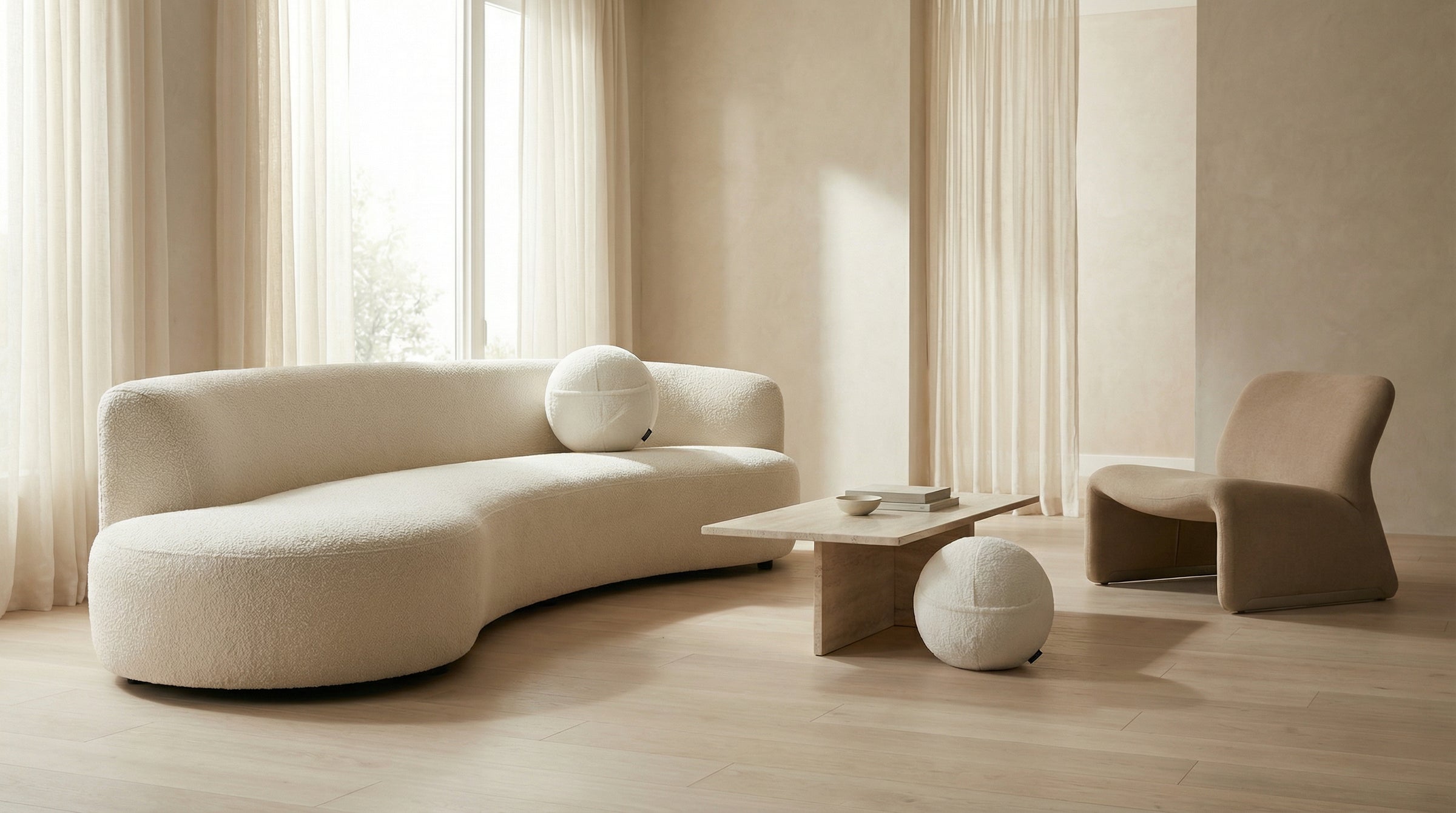 COZELA Orbs in living room